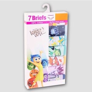 Disney Pixar Inside Out 2 Girls Underwear Pack of 7 Size 8 Brand New